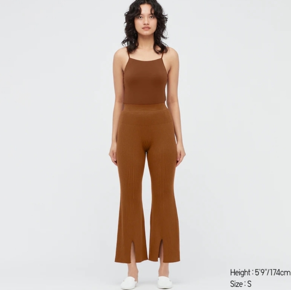 Uniqlo Pants - Uniqlo×Mame Kurogouchi 3d knit ribbed slit front pant